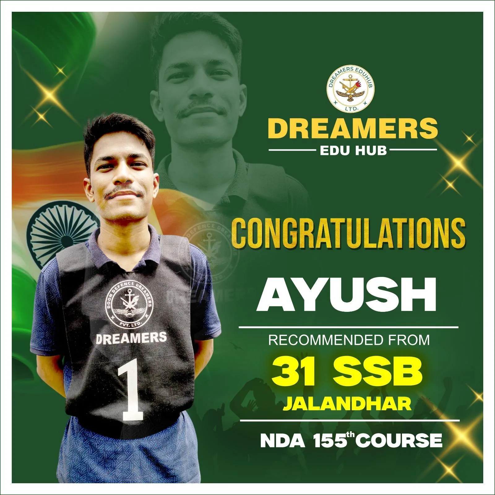 Ayush Doon Defence Dreamers selections