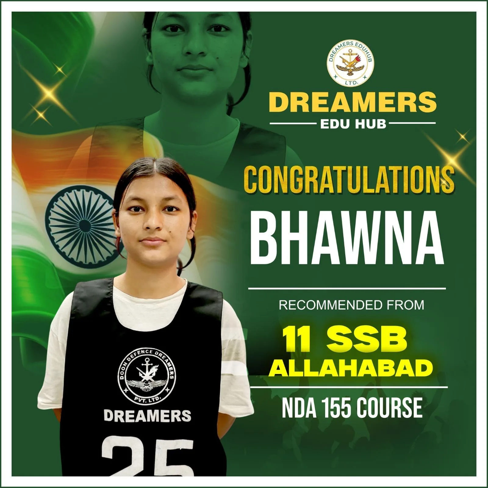 bhawna Doon Defence Dreamers selections