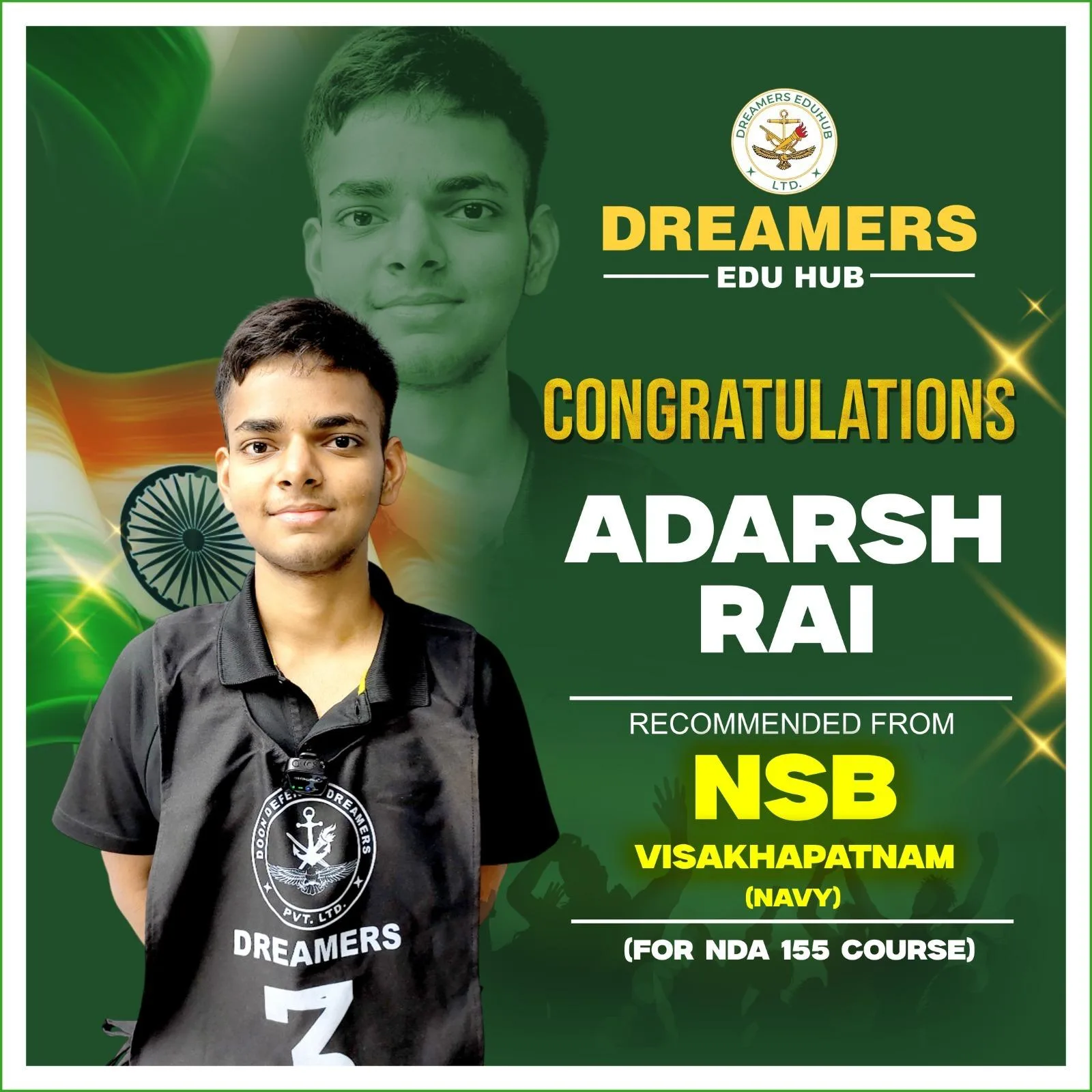 Adarsh Doon Defence Dreamers selections