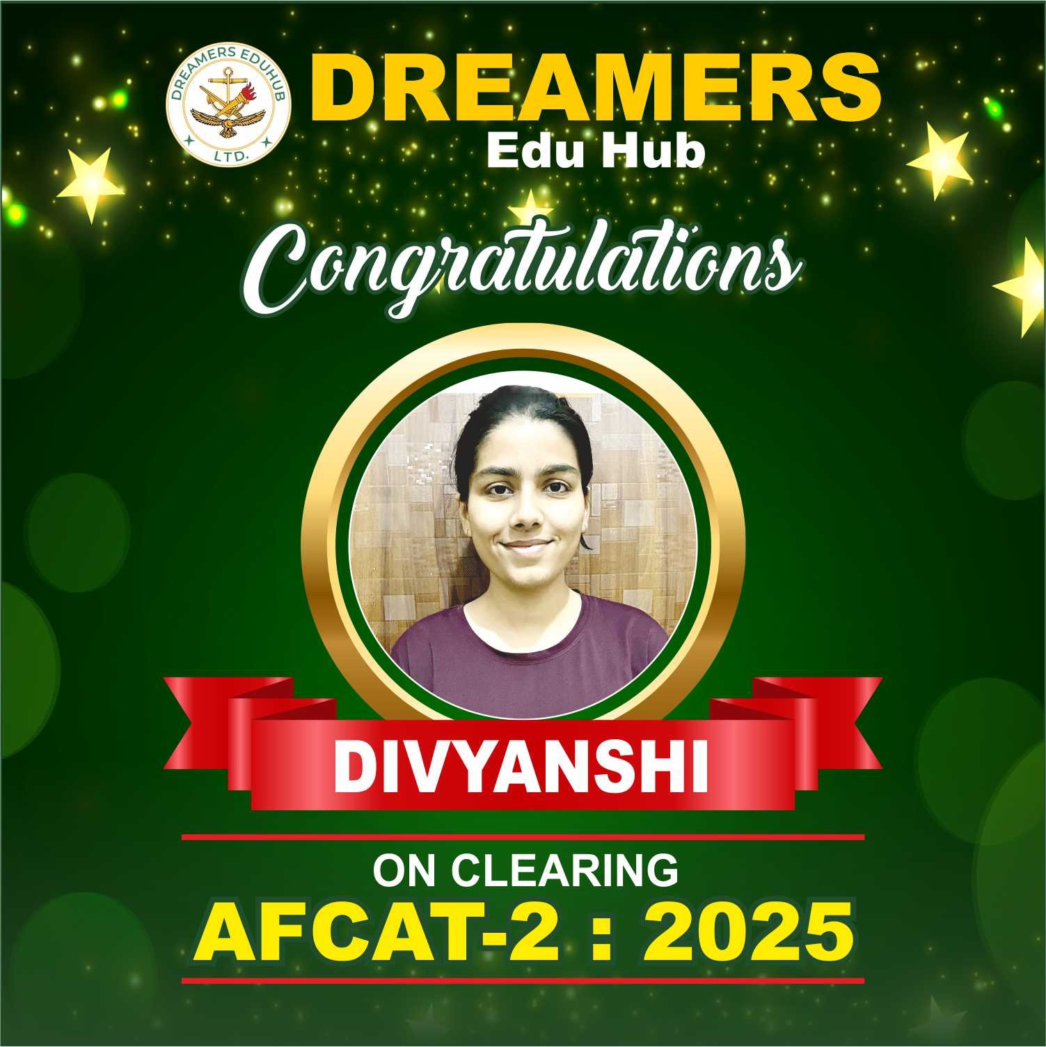 AFCAT 2 Divyanshi SELECTIONS 2025