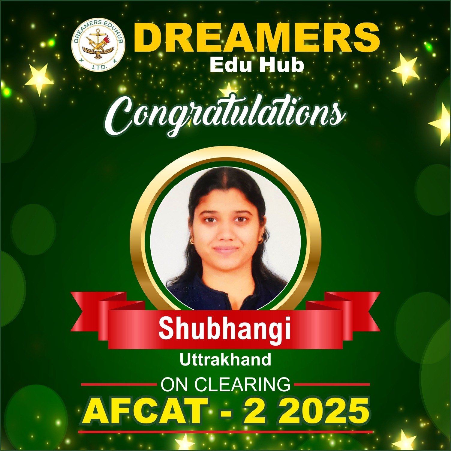 AFCAT 2 Shubhangi SELECTIONS 2025