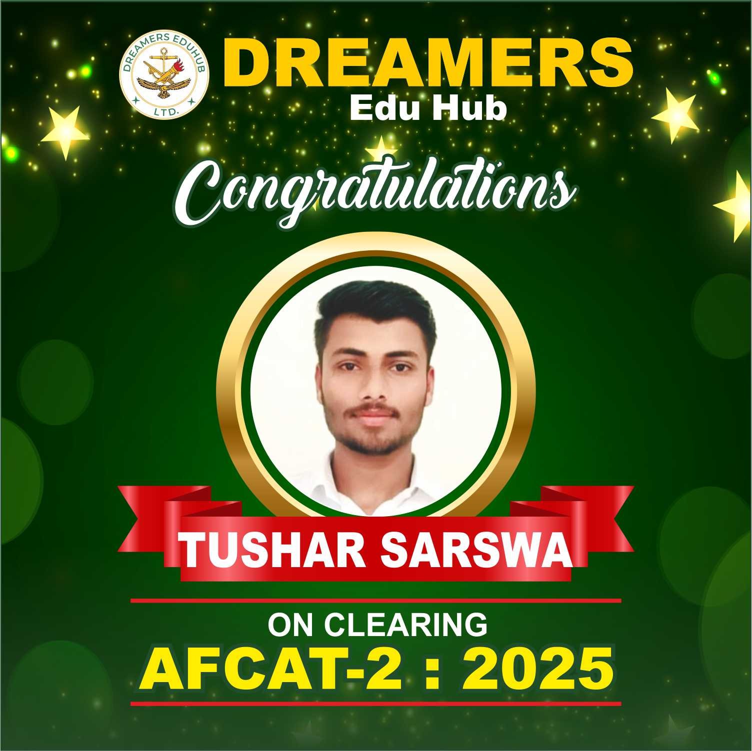 AFCAT 2 Tushar SELECTIONS 2025