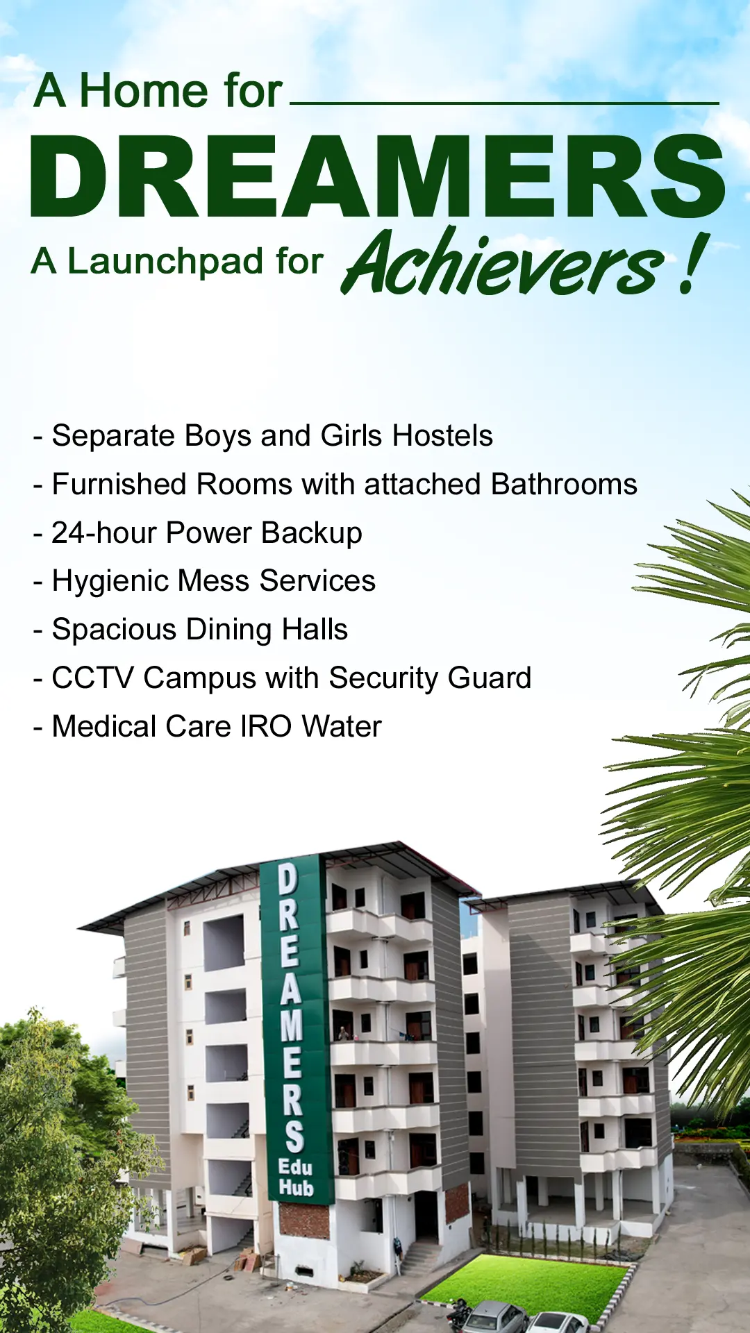 Dreamers Hostel with Information