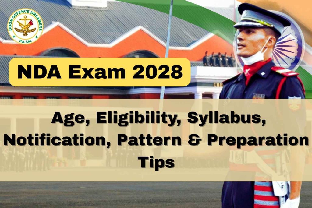 NDA Exam 2028 doon defence dreamers dehradun