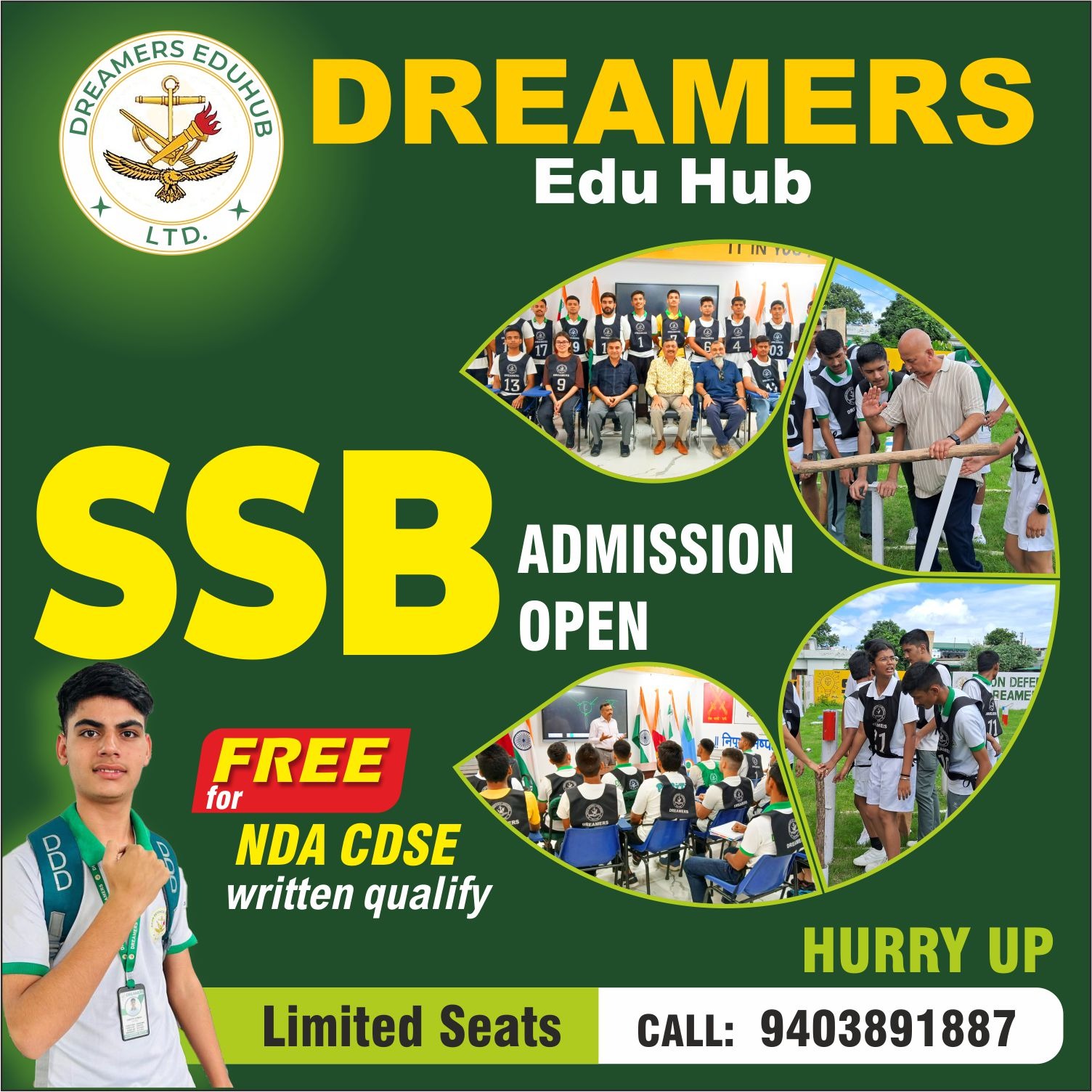 SSB Free Batches doon defence dreamers