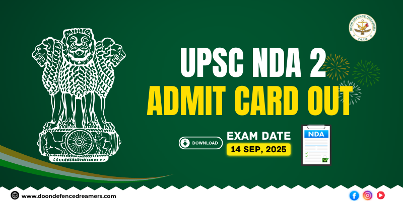 UPSC NDA Admit Card 2025