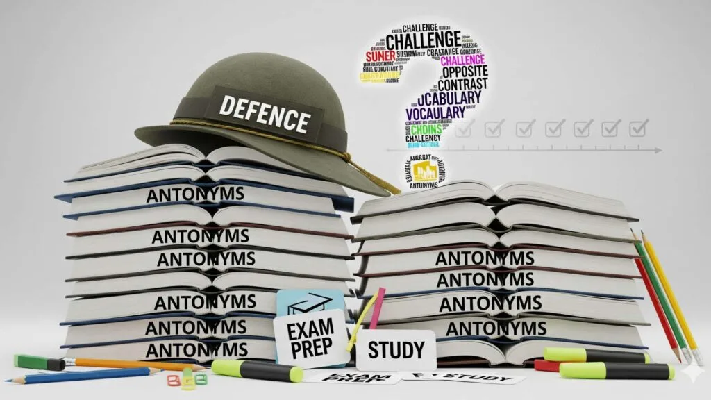 English Question of Antonyms for Defence