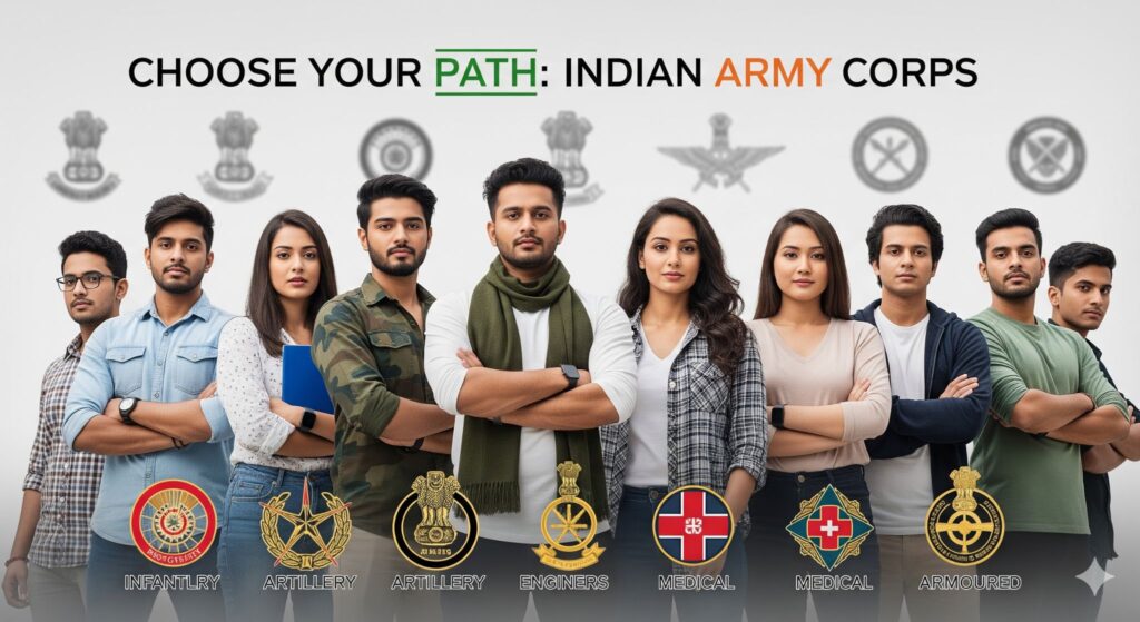 Different Indian Army Corps to Choose From While Joining
