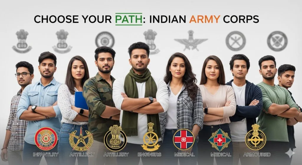 Different Indian Army Corps to Choose From While Joining