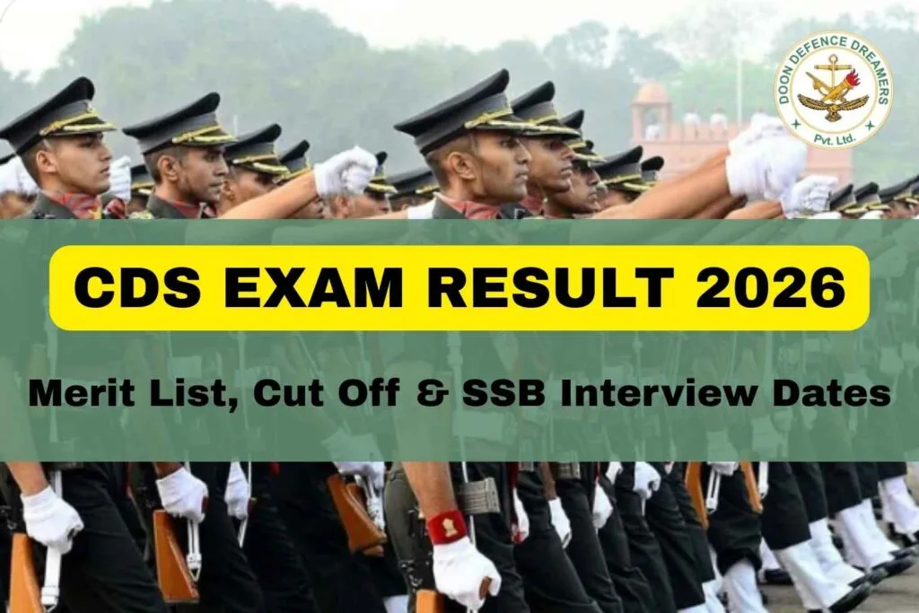 cds exam result 2026 doon defence dreamers dehradun