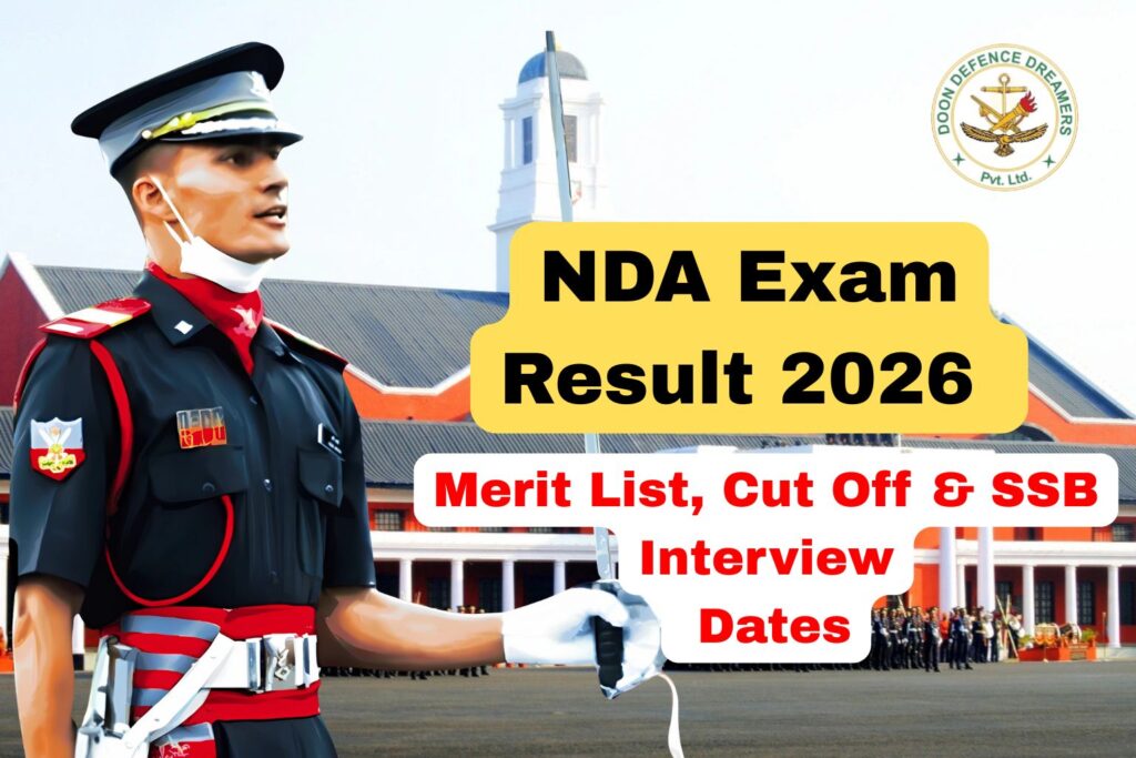 nda exam result 2026 doon defence dreamers dehradun