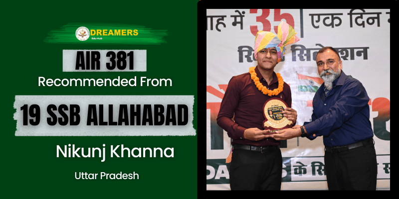 NDA Success Stories: Nikunj khanna at Doon defence dreamers