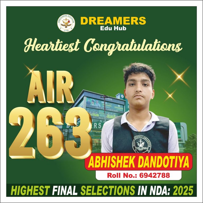 Abhishek dandotiya AIR 263