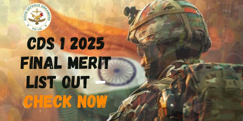 CDS 1 2025 Final Merit list