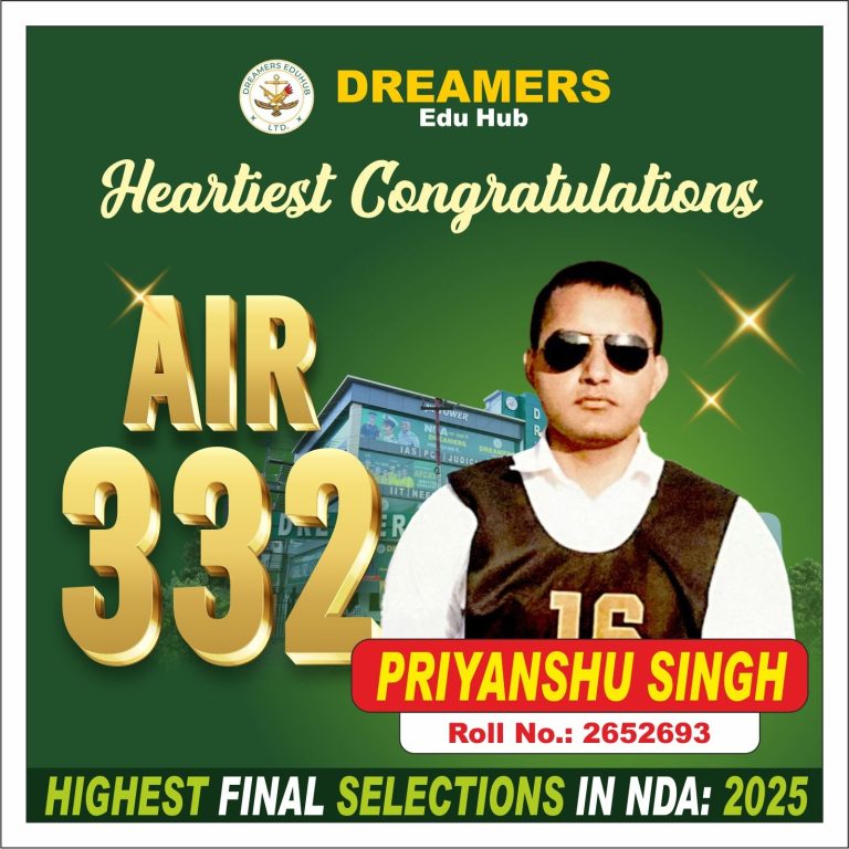 Priyanshu Singh AIR 332