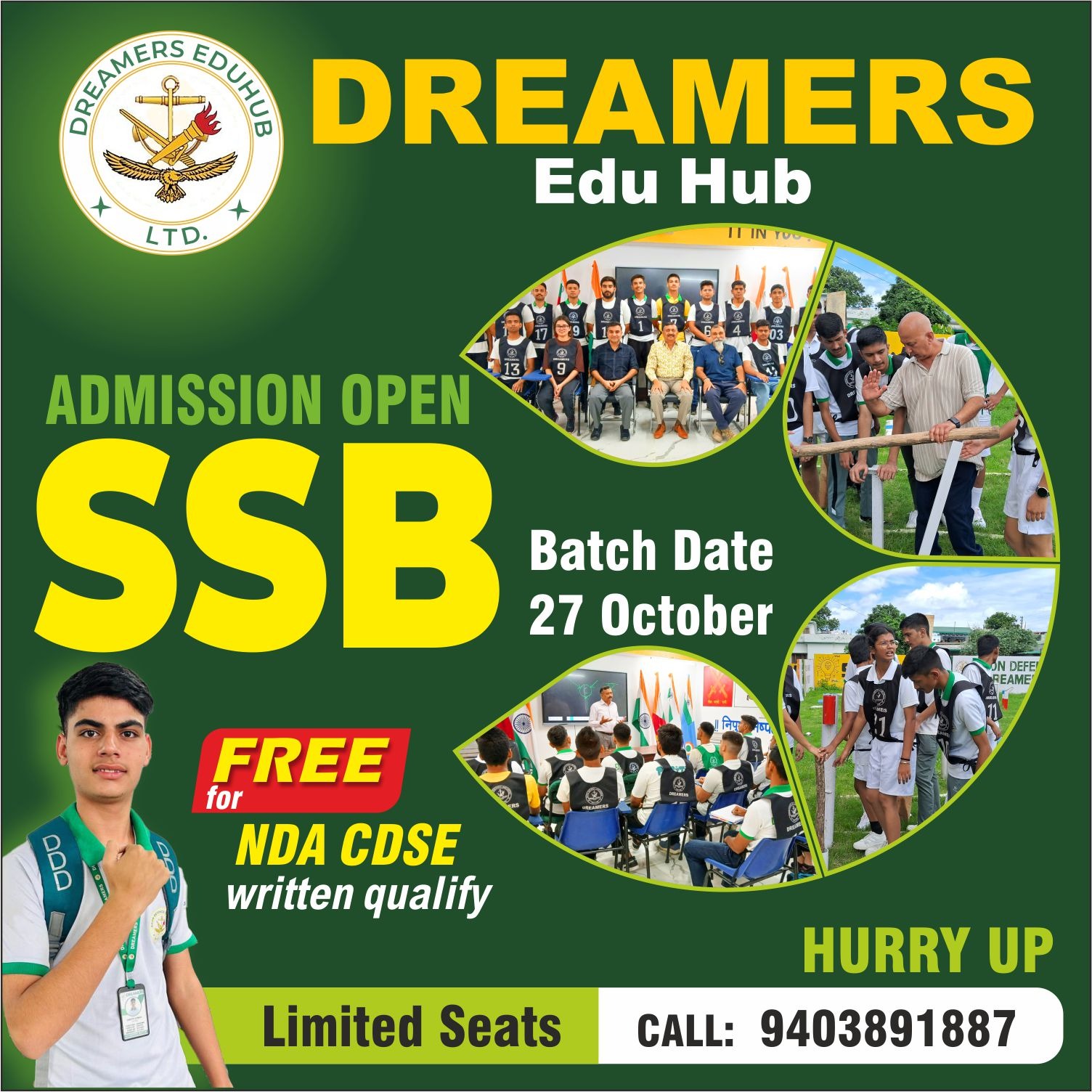 SSB Batch Banner - Doon Defence Dreamers