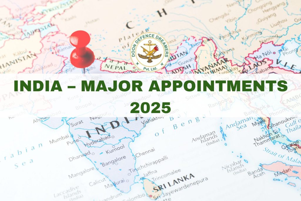 India – Major Appointments 2025