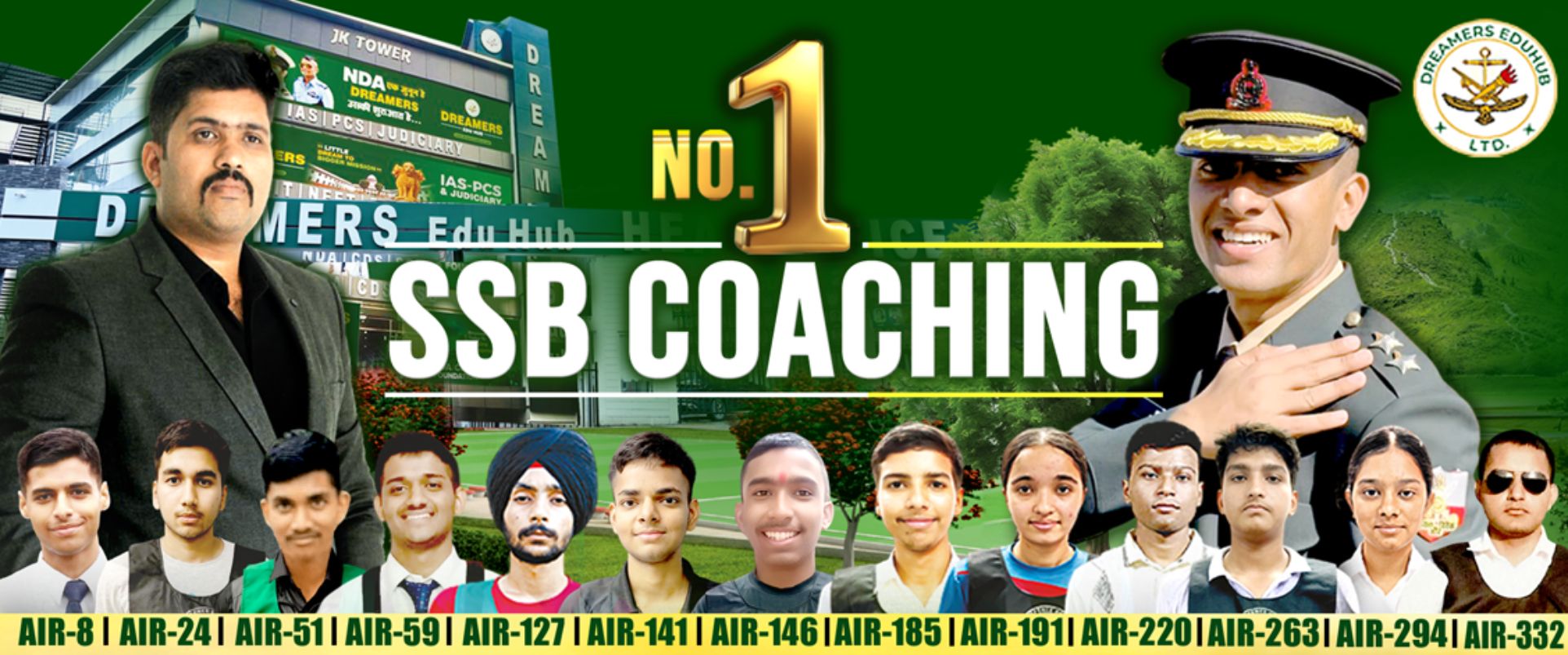 SSB Coaching in Dehradun SSB Coaching Batch Hero Banner - Doon Defence Dreamers