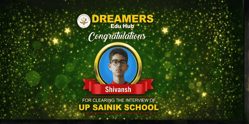 Shivansh Successfully Clears the UP Sainik School Interview
