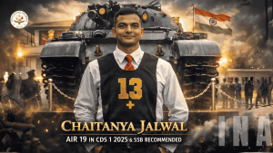 Home Chaitanya Jalwal AIR 19 CDS Topper being felicitated at best NDA coaching in Dehradun