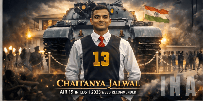 Success Story of Chaitanya Jalwal | AIR 19 CDS 1 2025