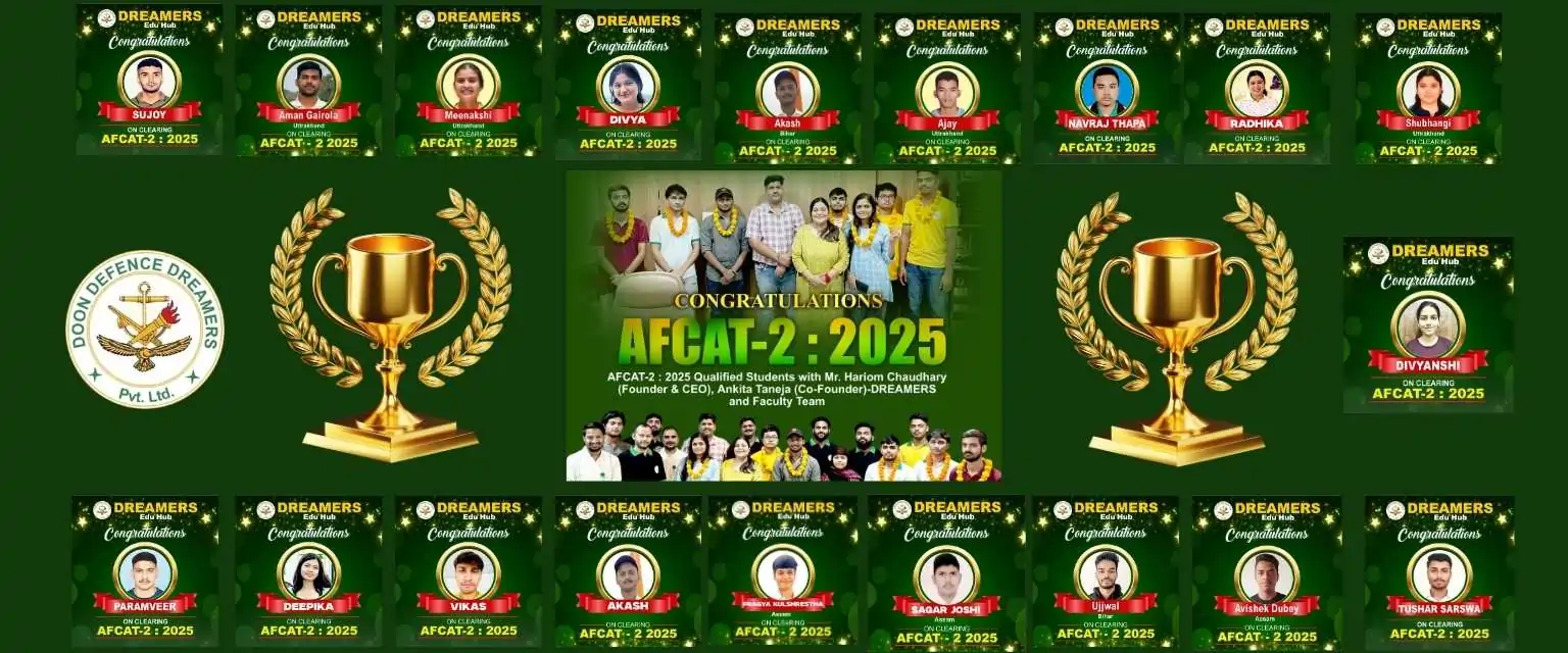 AFCAT SELECTIONS 2025 DOON DEFENCE DREAMERS