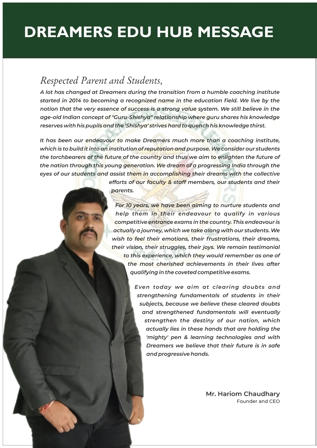 Best NDA Coaching Institute in Dehradun — Syllabus, Fees, Batches Dreamers Brochure 2