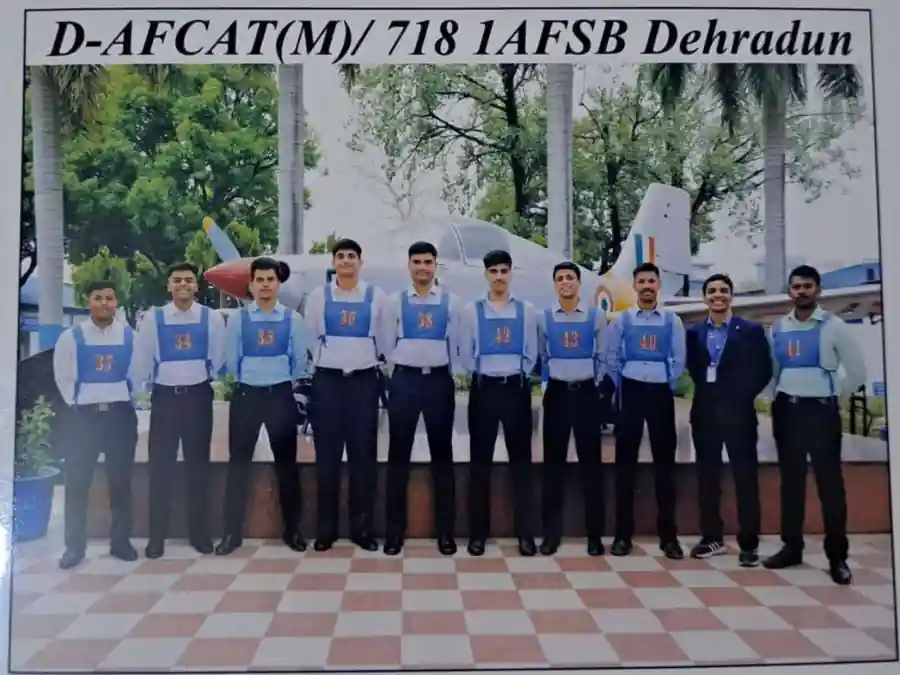 V-AFCAT Women Batch 724 candidates at AFSB Varanasi Cantt after SSB screening and selection process.