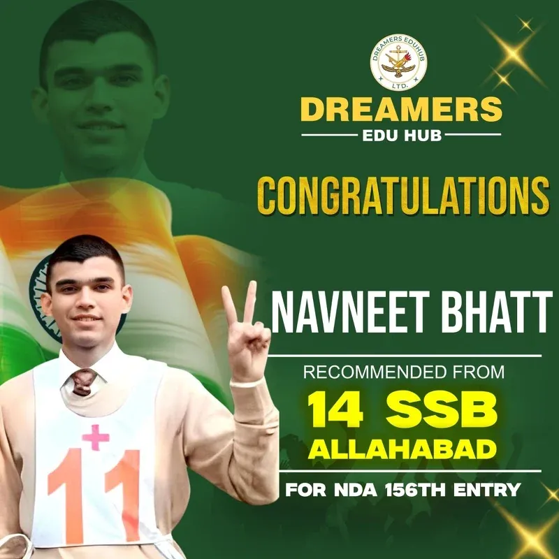 Home Navneet Bhatt - NDA 2 2025 Selected Student at Doon Defence Dreamers