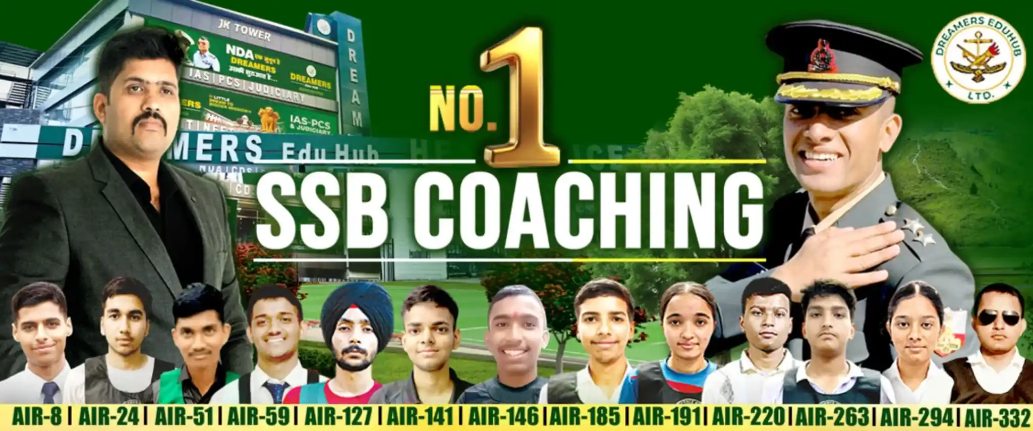 SSB Coaching Batch Hero Banner - Doon Defence Dreamers