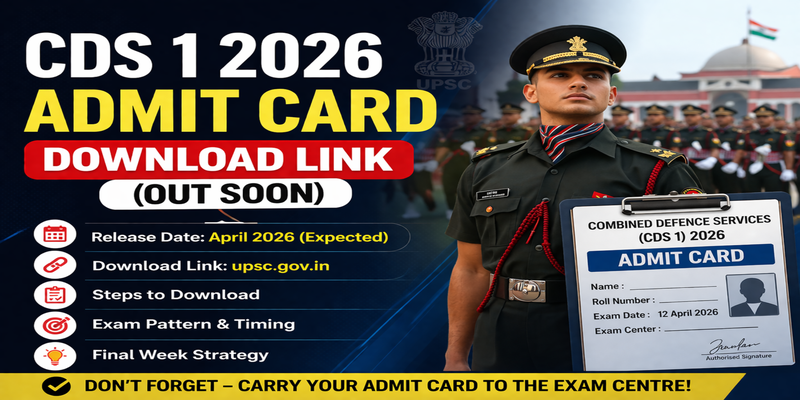 CDS 1 2026 Admit Card dreamers edu hub