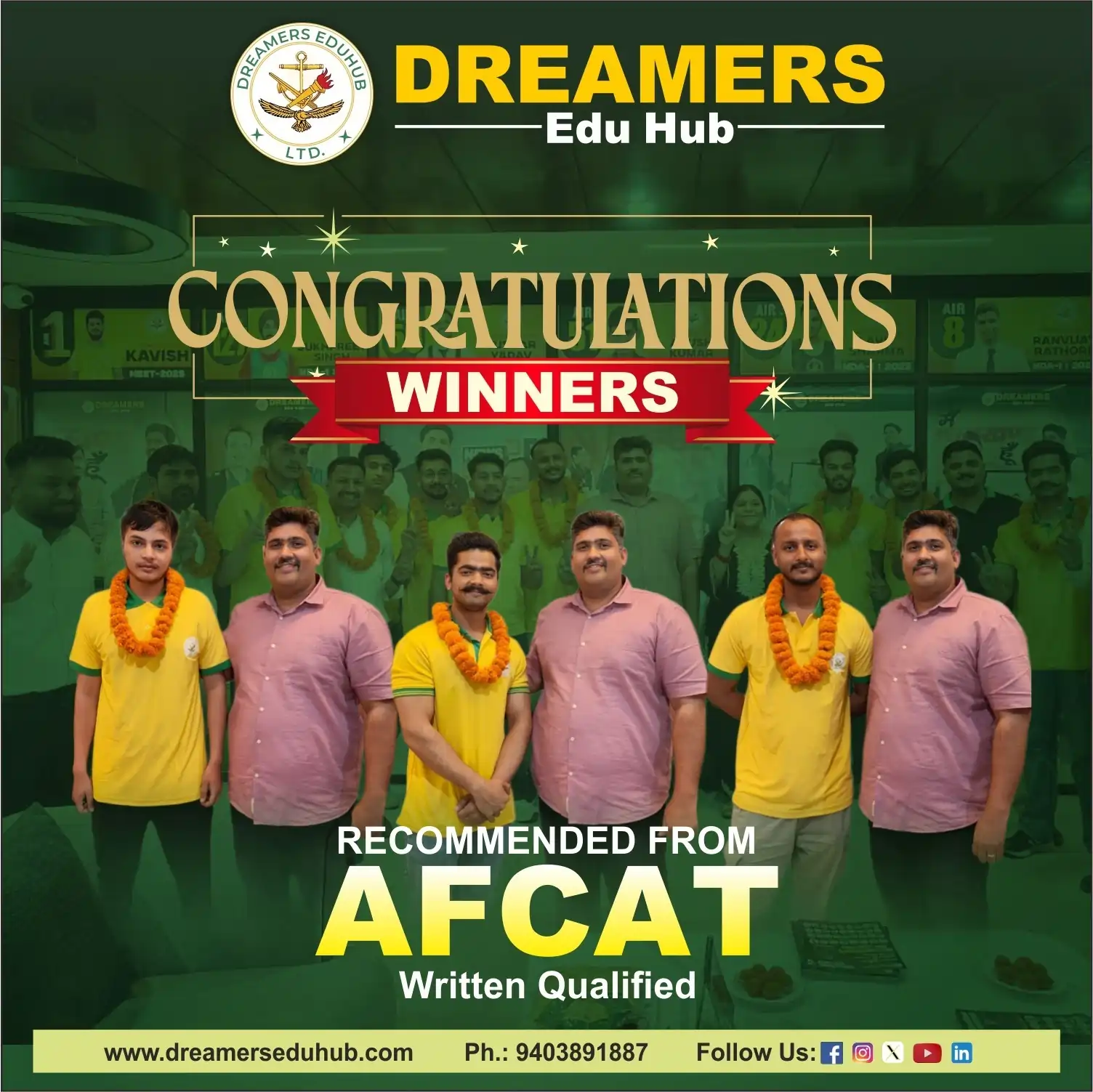 Celebrating the success with Studetns