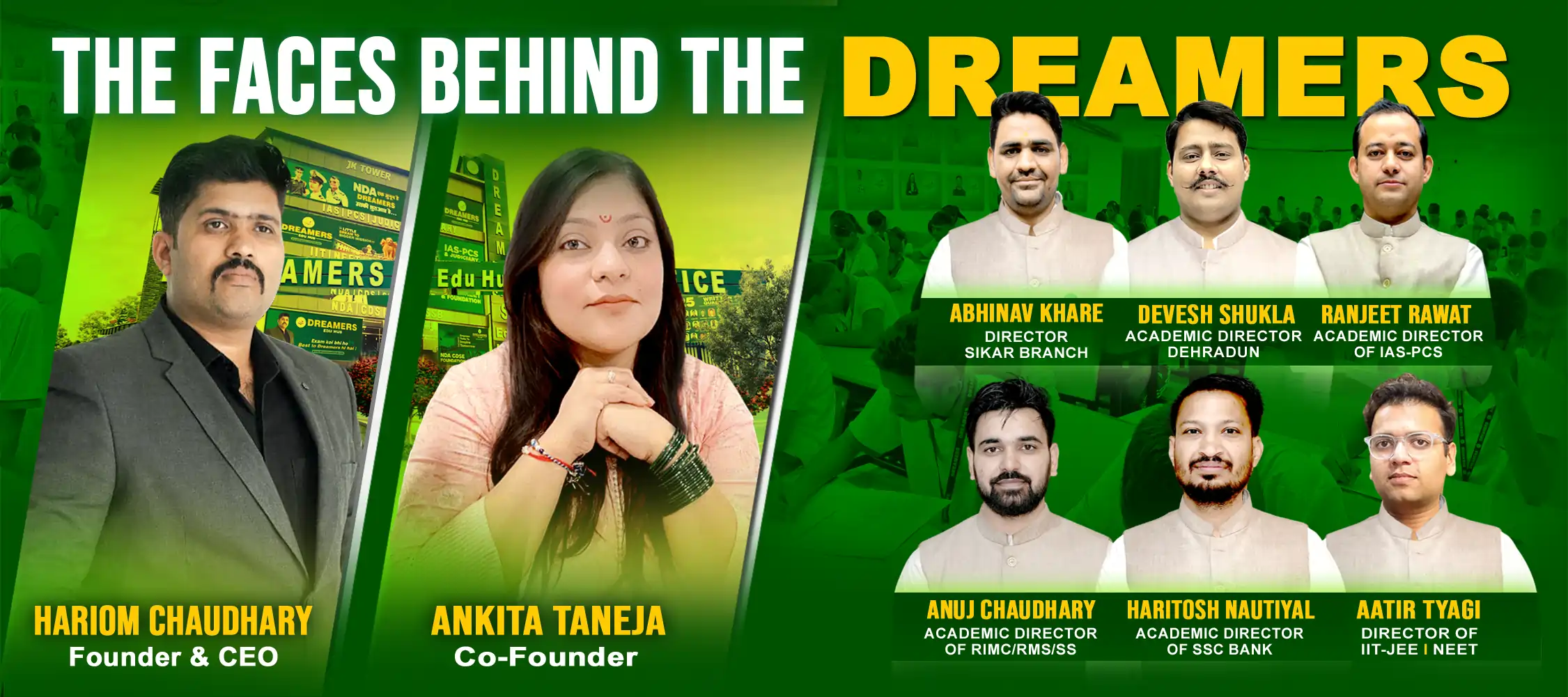 FACES BEHIND THE DREAMERS