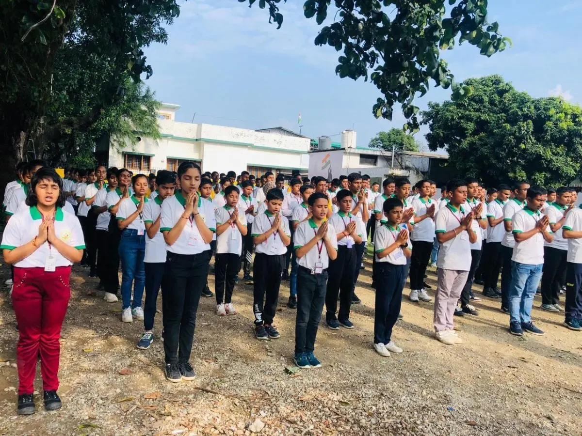 Students Morning Prayer at Doon Defence Dreamers