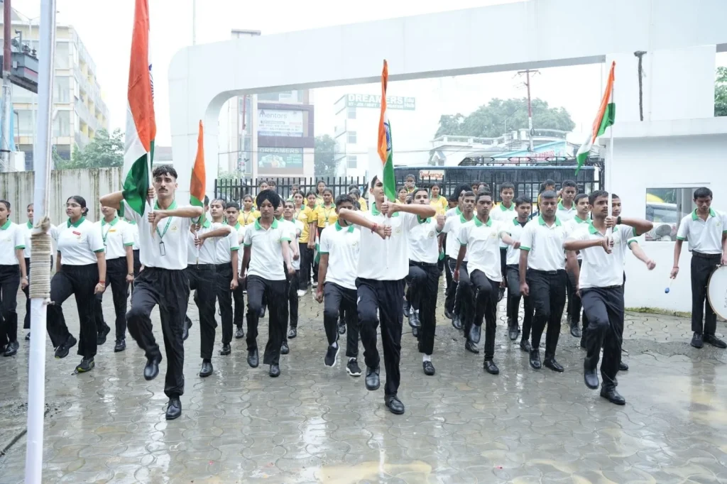 Students celebrate the spirit of freedom on August 15th, India’s Independence Day