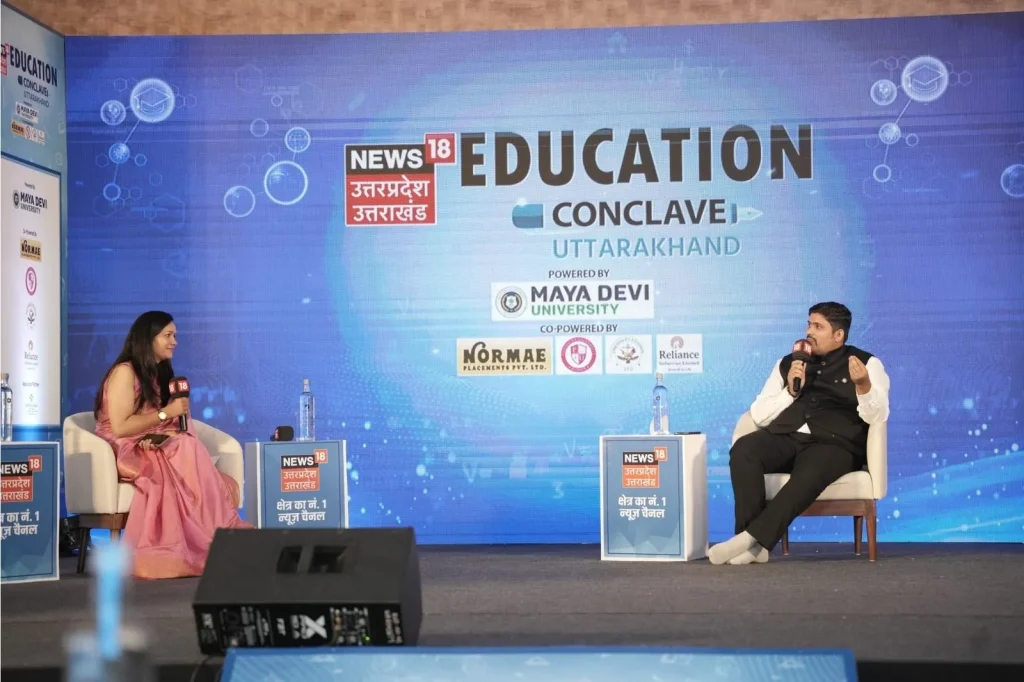 A powerful moment from the News18 Education Conclave, Uttarakhand.