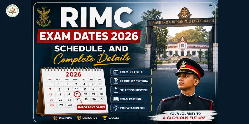 RIMC Exam Dates 2026 schedule with complete details including form date, exam date, and selection process