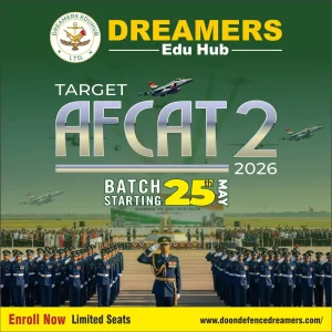 AFCAT 2 Batch at Doon Defence Dreamers