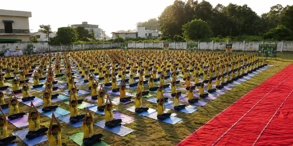 Yoga day at Doon Defence Dreamers