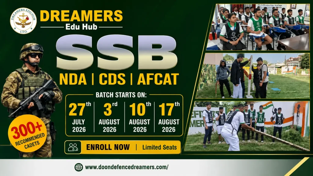 Doon Defence Dreamers SSB Batches