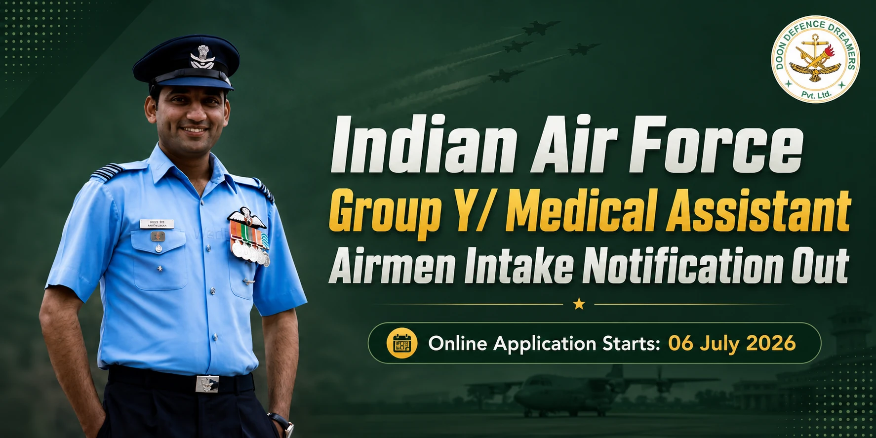Indian Air Force Group Y/ Medical Assistant