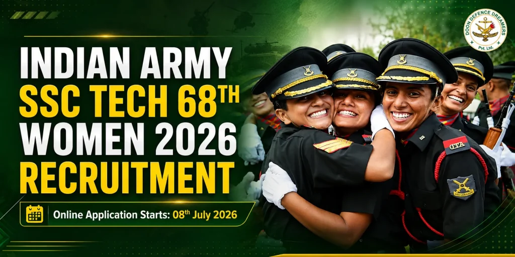 Indian Army SSC Tech 68th Women 2026 Recruitment