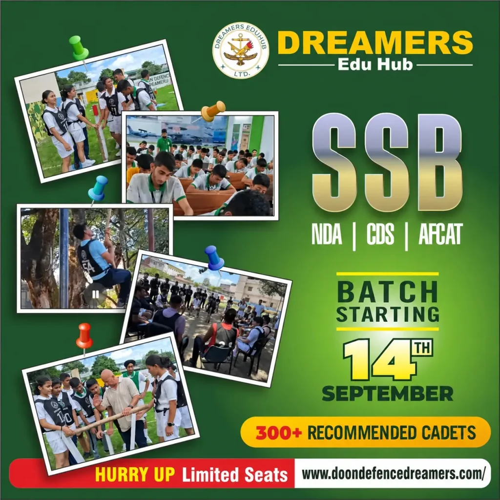 SSB Batch at Doon Defence Dreamers