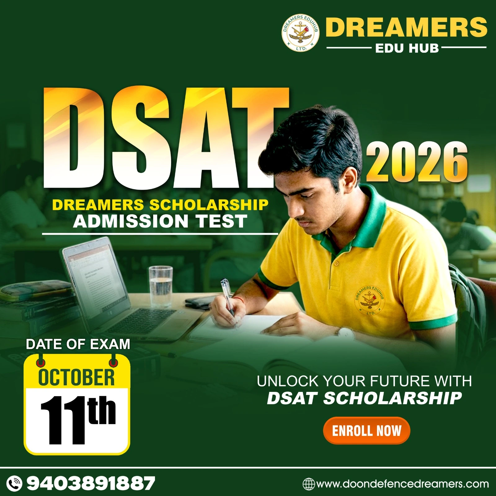 DSAT 2026 - Dreamers Scholarship Admission Test